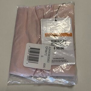 Calvin Klein One NWT Plush High Waist Hipster Size S Barely Pink